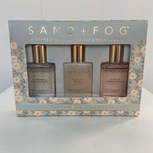 SAND + FOG Eau De Parfum Oil Discovery Set. NEW IN BOX